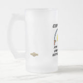 tasse de bière en verre dépoli "COP NIP 2.0" (Gauche)