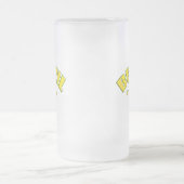 Tasse de bière en verre givré du Brésil (Centre)