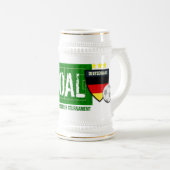 Tasse de bière européenne du football du (Devant droit)