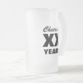 Tasse de bière faite sur commande d'âge pour la (Devant droit)