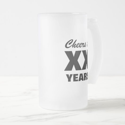 Tasse de bière faite sur commande d'âge pour la (Devant droit)