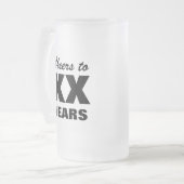 Tasse de bière faite sur commande d'âge pour la (Devant gauche)
