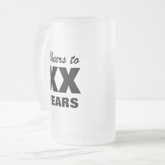 Tasse de bière faite sur commande d'âge pour la (Devant gauche)