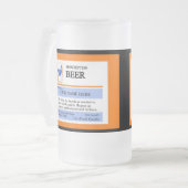 Tasse de bière faite sur commande de prescription (Devant gauche)