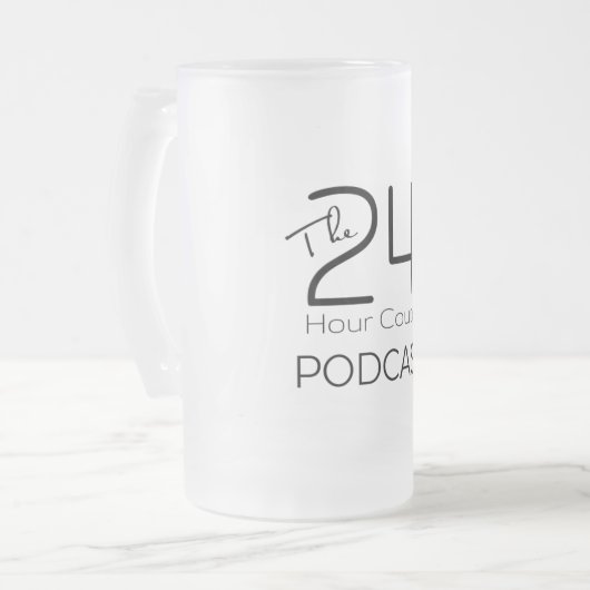 Tasse de bière givrée - blanc (Devant gauche)