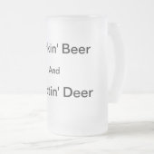 Tasse de bière givrée de cerfs communs de Shootin (Devant droit)