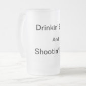 Tasse de bière givrée de cerfs communs de Shootin (Devant gauche)