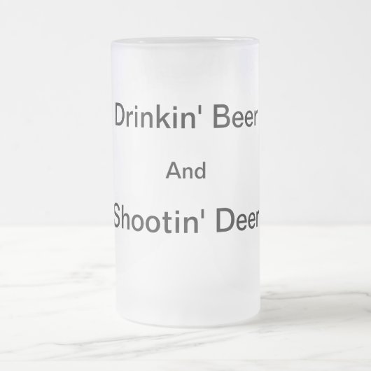 Tasse de bière givrée de cerfs communs de Shootin (Centre)