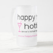 Tasse de bière givrée de Hotties d'heure heureuse (Devant gauche)