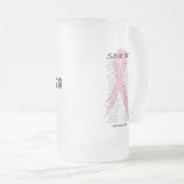 Tasse de bière givrée de luxe de Tessa d'équipe (Devant droit)