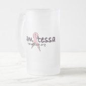 Tasse de bière givrée de luxe de Tessa d'équipe (Devant gauche)
