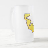 Tasse de bière givrée de symbole d'état d'ours de (Devant gauche)