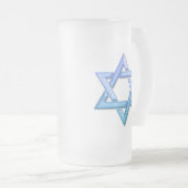 Tasse de bière givrée par étoile de David (Devant droit)