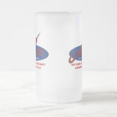 Tasse de bière givrée par Jarts vintage (Centre)