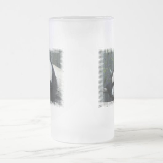 Tasse de bière givrée par ours panda (Centre)