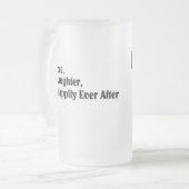 Tasse de bière l'épousant faite sur commande (Devant gauche)