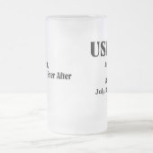 Tasse de bière l'épousant faite sur commande (Centre)