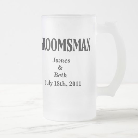 Tasse de bière l'épousant faite sur commande de (Droit)