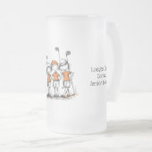 Tasse de bière personnalisée pour la ligue de golf (Devant droit)