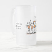 Tasse de bière personnalisée pour la ligue de golf (Devant gauche)