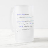 Tasse de bière pointue de programmeurs de C (Devant gauche)