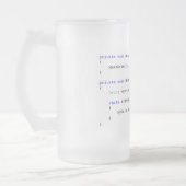 Tasse de bière pointue de programmeurs de C (Gauche)
