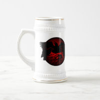 Tasse de bière sauvage d'oiseau de tasse d'art de