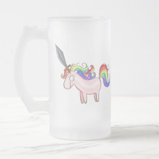 Tasse de bière virile impressionnante de licorne (Gauche)