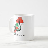 Tasse de bilingue du Liban 3D (Devant gauche)