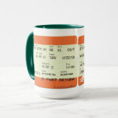 Tasse de billet de train (Devant gauche)
