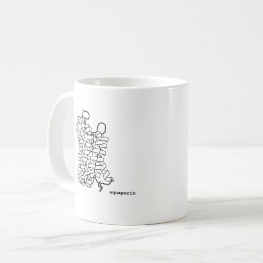 Tasse de biochimie de structure de protéine (Devant gauche)