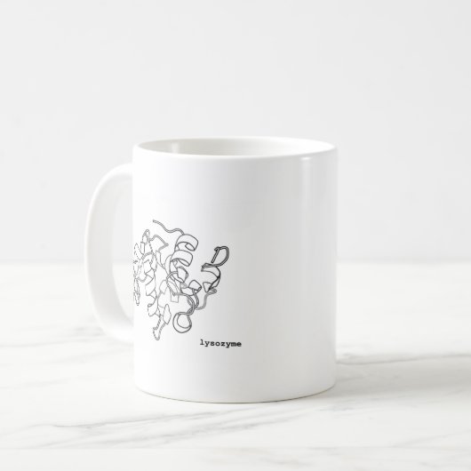 Tasse de biochimie de structure de protéine (Devant gauche)