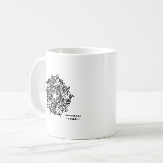 Tasse de biochimie de structure de protéine (Devant gauche)
