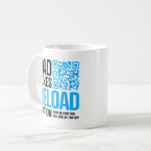 Tasse de blague de papa avec code QR – Une nouvell (Devant gauche)