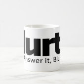 Tasse de blanc de Blurtit (Centre)