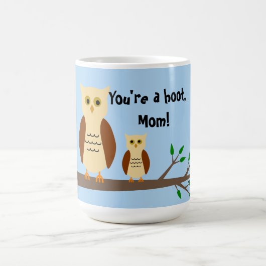 Tasse de blanc de chouette épervière de mère (Centre)