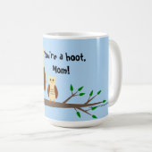 Tasse de blanc de chouette épervière de mère (Devant droit)