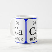 Tasse de blanc de l'élément 20 - calcium (Devant gauche)