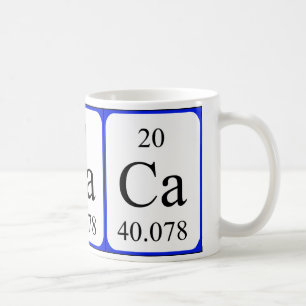 Tasse de blanc de l'élément 20 - calcium