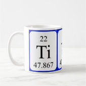 Tasse de blanc de l'élément 22 - titane (Gauche)