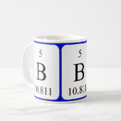 Tasse de blanc de l'élément 5 - bore (Devant gauche)