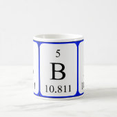 Tasse de blanc de l'élément 5 - bore (Centre)