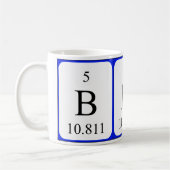 Tasse de blanc de l'élément 5 - bore (Gauche)