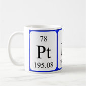 Tasse de blanc de l'élément 78 - platine (Gauche)