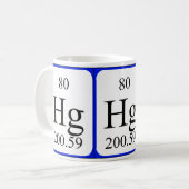 Tasse de blanc de l'élément 80 - Mercury (Devant gauche)