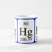 Tasse de blanc de l'élément 80 - Mercury (Centre)