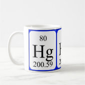 Tasse de blanc de l'élément 80 - Mercury (Gauche)