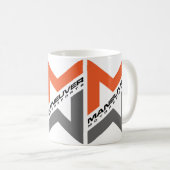 Tasse de blanc de ManeuverMotorsports (Devant droit)
