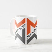 Tasse de blanc de ManeuverMotorsports (Devant gauche)