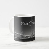 Tasse de blanc de noir d'horizon de San Francisco (Devant gauche)